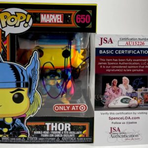 Chris Hemsworth Signed Marvel Thor Black Light Funko POP! Autograph JSA COA