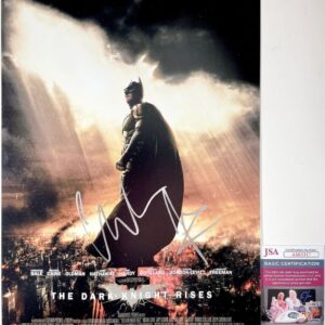 Christian Bale Signed The Dark Knight Rises 11x17 Poster C Autograph JSA COA