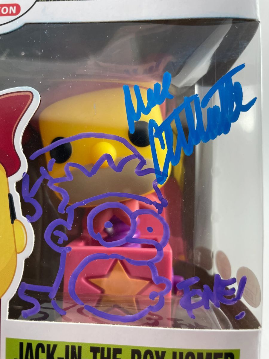 Dan Castellaneta Tone Rodriguez Signed The Simpsons THOH Homer Funko POP JSA COA - Image 3