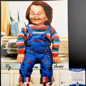 Ed Gale Signed Child's Play Chucky 11x14 Photo C Autograph BAS COA