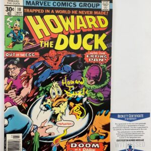 Ed Gale Signed Howard The Duck Comic Book #10 Autograph BAS COA