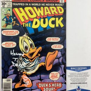 Ed Gale Signed Howard The Duck Comic Book #12 Autograph BAS COA