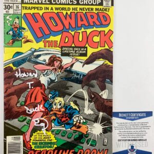 Ed Gale Signed Howard The Duck Comic Book #16 (1977) Autograph Beckett BAS COA