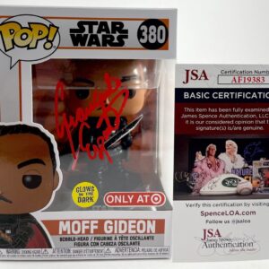 Giancarlo Esposito Signed Star Wars Mandalorian Moff Gideon Funko POP B JSA COA