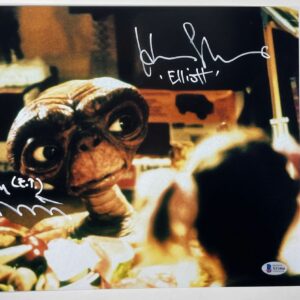 Henry Thomas & Matthew DeMeritt Signed E.T. 11x14 Photo C Autograph BAS COA