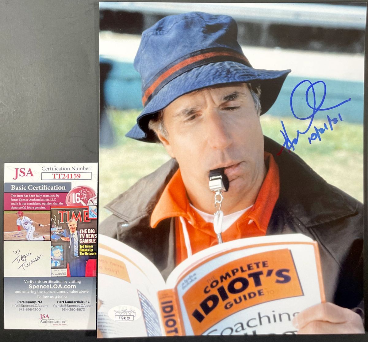 Henry Winkler Autographed The Waterboy Coach Klein 8x10 Photo Signed JSA COA