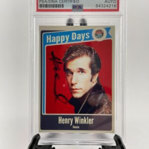 Henry Winkler Signed Happy Days Fonzie Trading Card B PSA/DNA Encapsulated