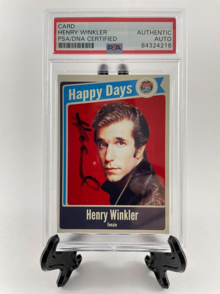 Henry Winkler Signed Happy Days Fonzie Trading Card B PSA/DNA Encapsulated