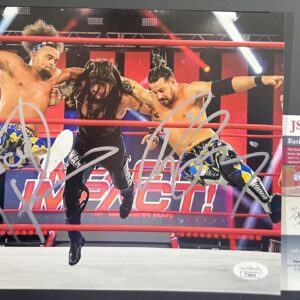 IMPACT Juice Robinson & David Finlay Signed FinJuice 8x10 Photo B JSA COA