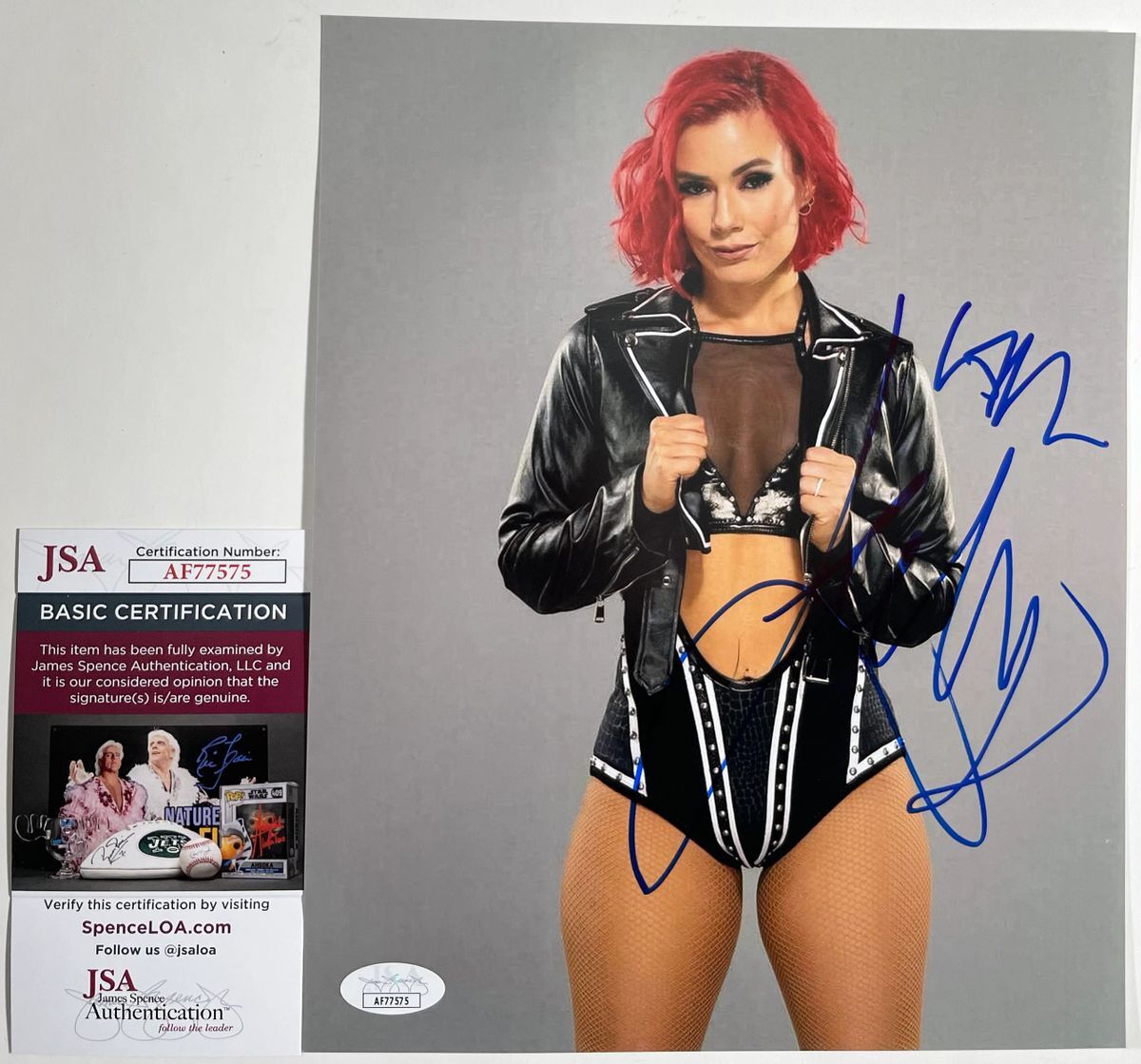 IMPACT Wrestling Knockout Killer Kelly Signed 8x10 Photo B Autograph JSA COA