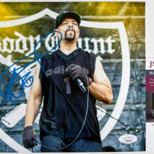 Ice-T West Coast Rapper Signed Body Count 8x10 Photo Hip Hop Autograph JSA COA