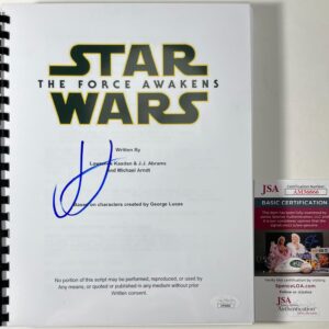 J.J. Abrams Signed Star Wars The Force Awakens Complete Movie Script JSA COA