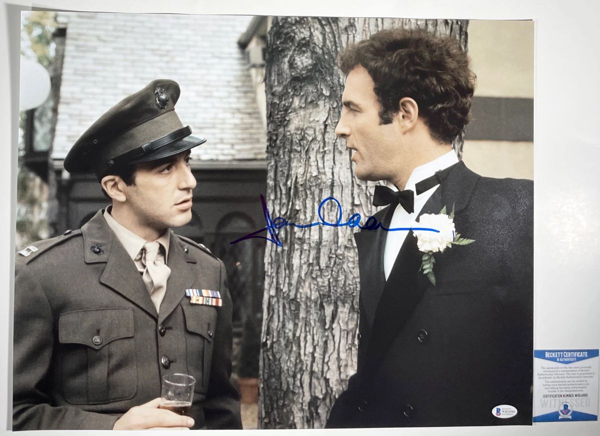 James Caan Signed The Godfather 16x20 Photo B Autograph Sonny Corleone BAS COA