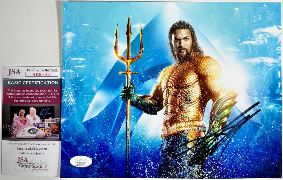 Jason Momoa Signed Aquaman The Lost Kingdom 8x10 Photo A Autograph JSA COA