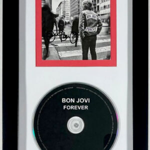 Jon Bon Jovi Signed Bon Jovi Forever Insert & CD Framed Matted Display Autograph