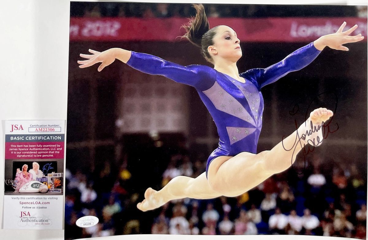 Jordyn Wieber Signed Olympic Gold Medal Gymnast 11x14 Photo A Autograph JSA COA