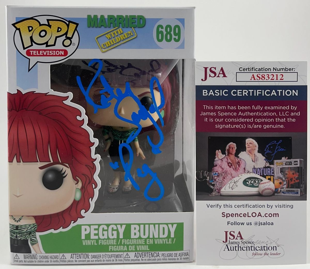 Katey Sagal Signed Married With Children Peggy Bundy Funko POP! JSA COA