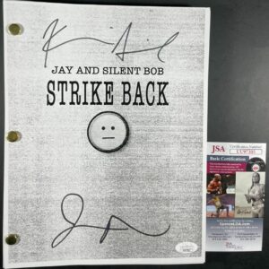 Kevin Smith & Jason Mewes Signed Jay And Silent Bob Strike Back Script JSA COA