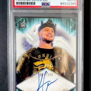 King Corbin Signed 2021 Topps WWE Autograph Trading Card A-KC PSA DNA Slabbed