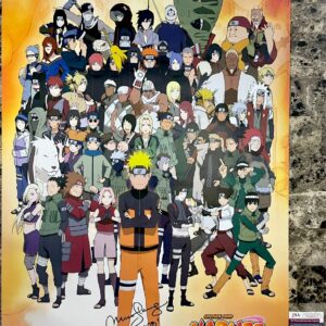 Maile Flanagan Signed Naruto Shippuden 24x36 Full Size Poster Autograph JSA COA