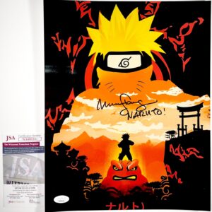 Maile Flanagan Signed Naruto Shippuden Metallic 11x14 Photo Autograph JSA COA