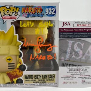Maile Flanagan Signed Naruto Sixth Path Sage Funko POP! #932 Autograph JSA COA