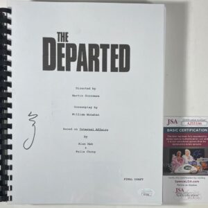 Mark Wahlberg Signed The Departed Complete Movie Script Autograph JSA COA