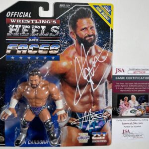Matt Cardona Signed ZST Heels And Faces Wrestling Figure Autograph JSA COA
