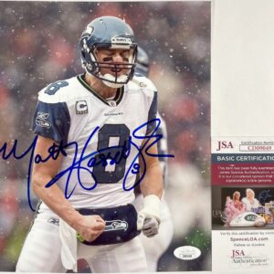 NFL Seattle Seahawks QB Matt Hasselbeck Signed 8x10 Photo Autograph JSA COA