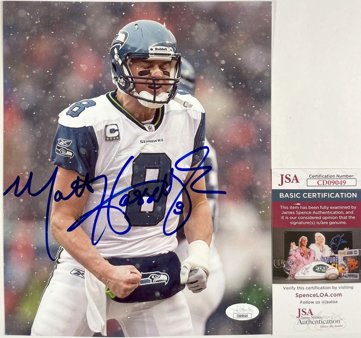 NFL Seattle Seahawks QB Matt Hasselbeck Signed 8x10 Photo Autograph JSA COA