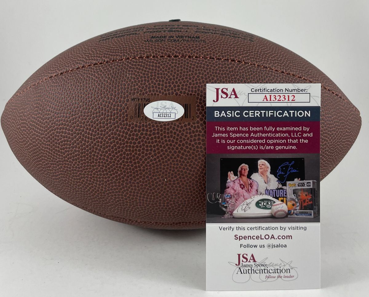 NFL Tremaine Edmunds Chicago Bears LB Signed Wilson Official Football JSA COA - Image 2