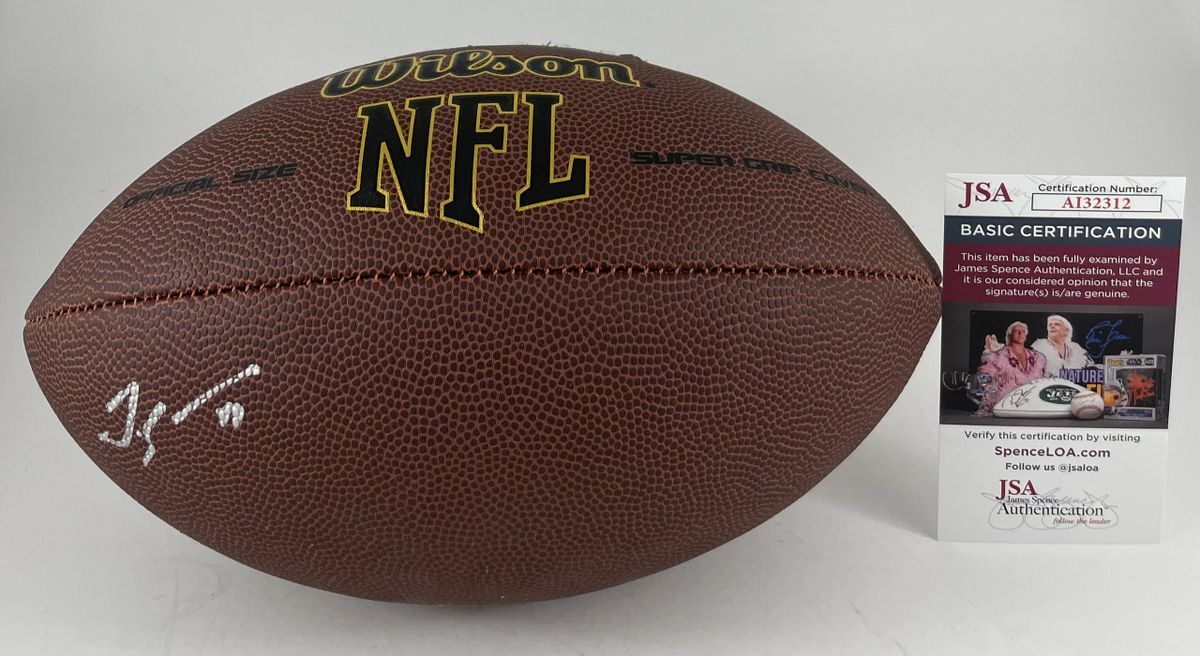NFL Tremaine Edmunds Chicago Bears LB Signed Wilson Official Football JSA COA
