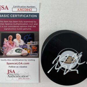 NHL Adam Fantilli Signed Officially Licensed Hockey Puck A Autograph JSA COA