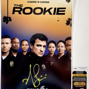 Nathan Fillion Signed The Rookie S3 11x17 Poster Authentic Autograph JSA COA