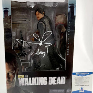 Norman Reedus Signed Walking Dead Daryl Dixon 10" McFarlane Figure B BAS COA