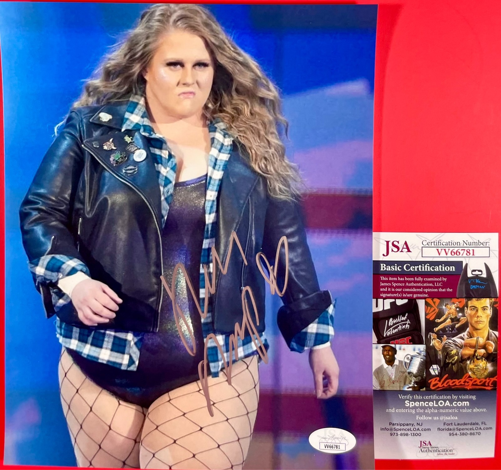 Piper Niven Signed WWE Monday Night RAW Doudrop 8x10 Photo Autograph NXT JSA COA