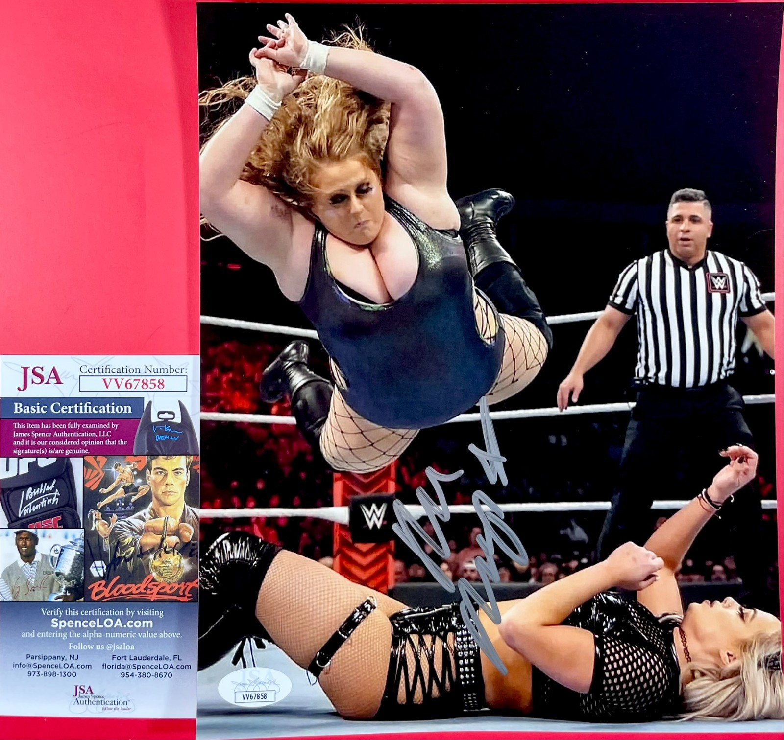 Piper Niven Signed WWE Monday Night RAW Doudrop 8x10 Photo Autograph NXT JSA COA