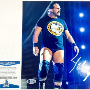 ROH Silas Young Signed 8x10 Photo A Autograph Ring Of Honor Wrestling BAS COA