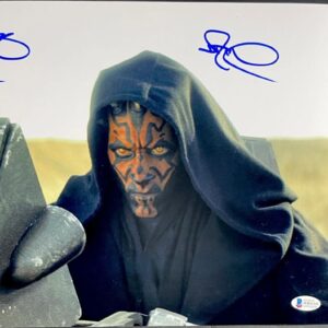 Ray Park Signed Star Wars The Phantom Menace Darth Maul 11x14 Photo C BAS COA