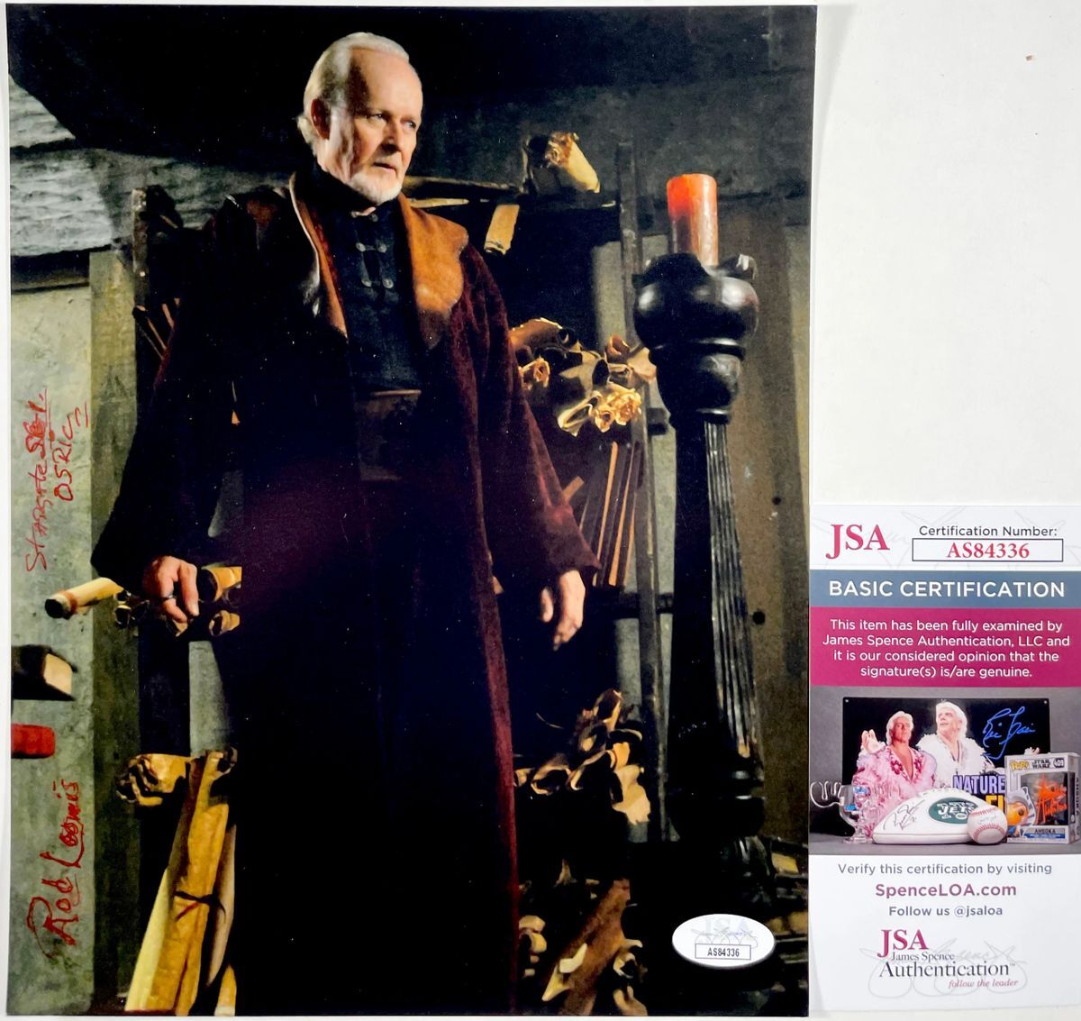 Rod Loomis Signed Stargate SG-1 8x10 Photo Autograph Osric JSA COA