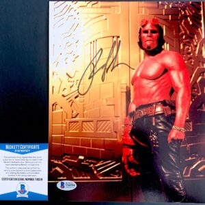 Ron Pearlman Signed Hellboy 8x10 Photo A Autograph Beckett BAS COA