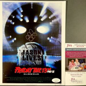 Sean S Cunningham Signed Friday The 13th Part VI 8x10 Mini Poster Photo JSA COA