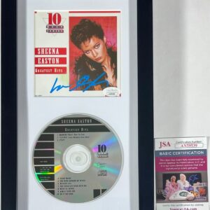 Sheena Easton Signed Greatest Hits CD Booklet Framed Display Autograph JSA COA