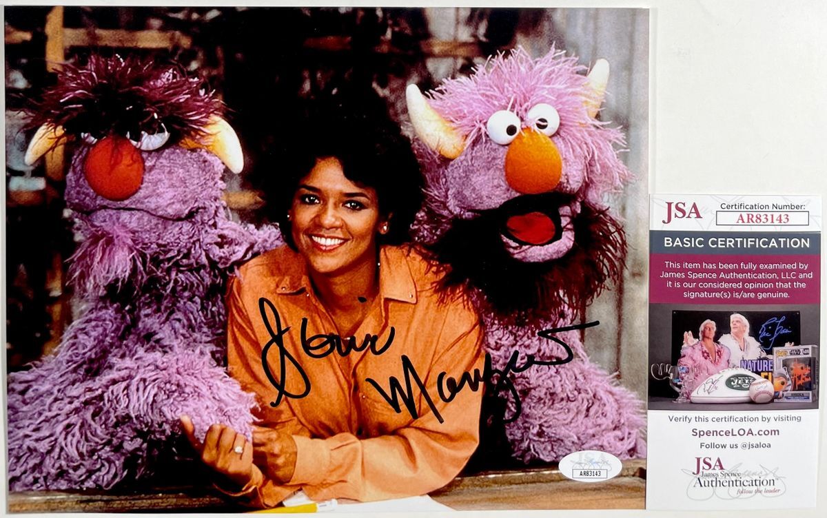 Sonia Manzano Signed Sesame Street Two Headed Monster 8x10 Photo JSA COA