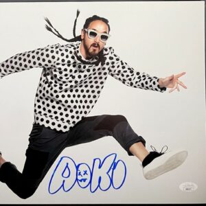 Steve Aoki Signed 11x14 Photo B Autograph DJ Musician JSA COA