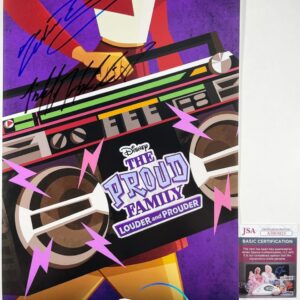 Tiffany Haddish Cedric Entertainer Signed The Proud Family 11x17 Poster JSA COA