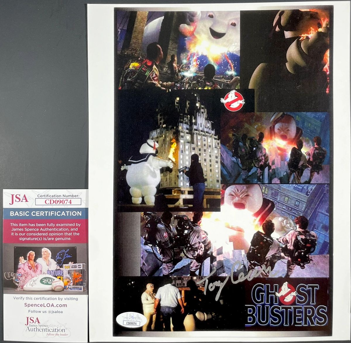 Tony Cecere Signed Ghostbusters 8x10 Photo Autograph Stay Puft Man JSA COA
