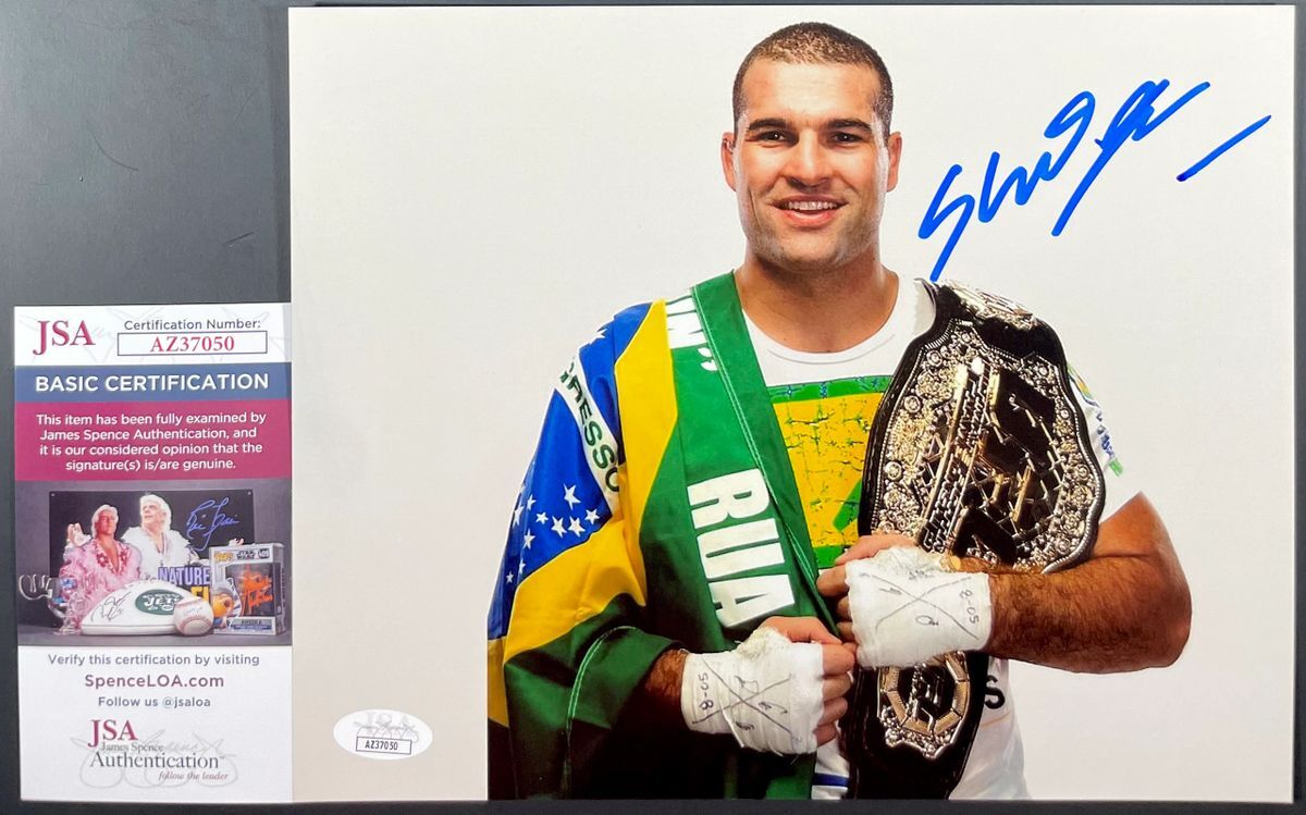 UFC HOF Mauricio Shogun Rua Signed 8x10 Photo A Autograph MMA JSA COA