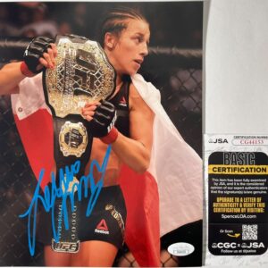 UFC MMA Fighter Joanna Jedrzejczyk Signed 8x10 Photo Authentic Autograph JSA COA