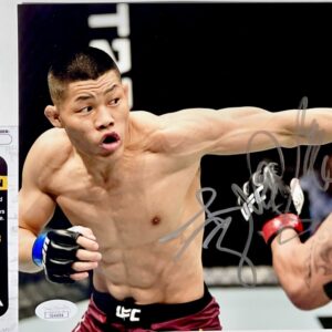 UFC MMA Fighter Li Jingliang Signed 8x10 Photo Authentic Autograph JSA COA
